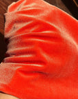 ORANGE VELVET Fabric, Stretch Velvet Fabric by Yard, Polyester Velvet Fabric For Dresses, Clothes Costumes Scrunchies, Craft Bows, Backdrops - from Gala Textile