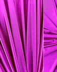 Pink Purple Casino Stretch Fabric Shiny Satin Spandex, Luxury Stretch Fabric for Dress, Activewear, Costumes, Spandex Knit Fabric by Yard - from Gala Textile
