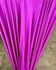 Pink Purple Casino Stretch Fabric Shiny Satin Spandex, Luxury Stretch Fabric for Dress, Activewear, Costumes, Spandex Knit Fabric by Yard - from Gala Textile