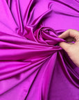 Pink Purple Casino Stretch Fabric Shiny Satin Spandex, Luxury Stretch Fabric for Dress, Activewear, Costumes, Spandex Knit Fabric by Yard - from Gala Textile