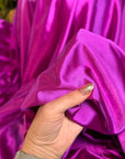 Pink Purple Casino Stretch Fabric Shiny Satin Spandex, Luxury Stretch Fabric for Dress, Activewear, Costumes, Spandex Knit Fabric by Yard - from Gala Textile