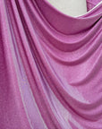 Pink Shimmer Lurex Knit Fabric by Yard Knit Soft Pink Luxury Sparkle Fabric Spandex Glitter, Sparkle Evening Bridal Gowns, Backdrops, Bows - from Gala Textile