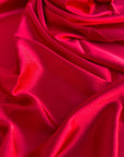 Red Satin Stretch Charmuse, Silk Charmuse Fabric, Stretch Satin Fabric,Red Luxury Silk Satin Charmuse,Light Weight Sold By The Yard 58 - from Gala Textile