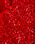 Red Sequins on Stretch Velvet Fabric By Yard 2 Way Stretch Red Velvet Stephanie All - Over Sparkles Sequins, for Bridal Dresses, Gowns, Bows - from Gala Textile