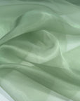 Sage Crystal Organza Fabric By the Yard, Shinny Green Organza Material for Wedding Wear, Evening Gowns, Event Decoration, Bows Making Fabric - from Gala Textile