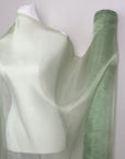 Sage Crystal Organza Fabric By the Yard, Shinny Green Organza Material for Wedding Wear, Evening Gowns, Event Decoration, Bows Making Fabric - from Gala Textile