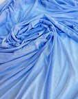Sky Blue 4 - Way Stretch Power Mesh Fabric by Yard, Soft Sheer, and Luxury Fabric for Bridal, Lingerie, Yoga Wear, Dresses, Event Decoration - from Gala Textile