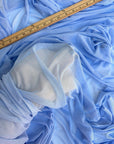 Sky Blue 4 - Way Stretch Power Mesh Fabric by Yard, Soft Sheer, and Luxury Fabric for Bridal, Lingerie, Yoga Wear, Dresses, Event Decoration - from Gala Textile