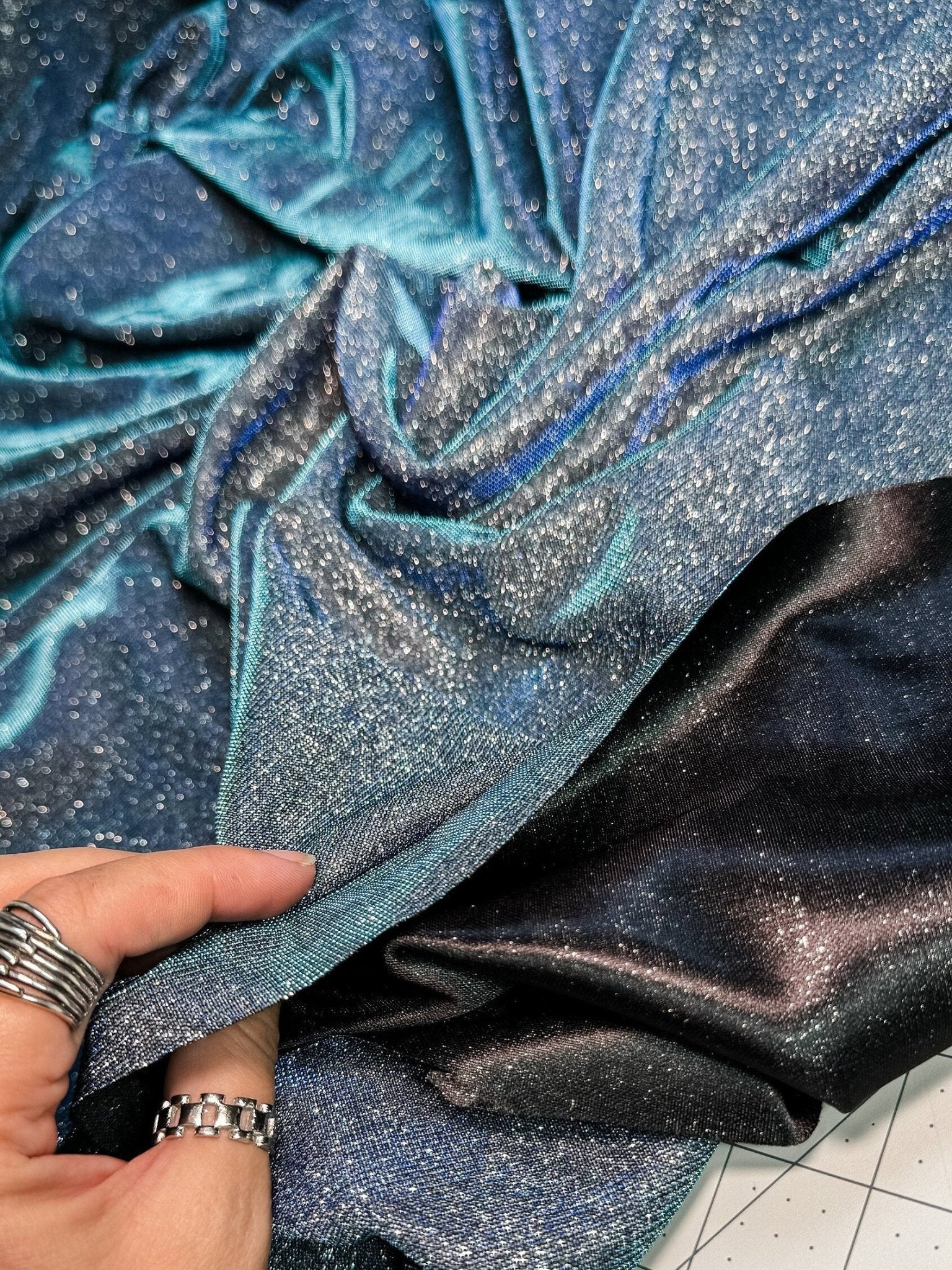 Slate Blue Foam Lurex Glitter Fabric by Yard, Fade Blue Sparkling Lurex for Shimmery Dress, Gown, Drapes Luxury Fabric, Premium Quality Slate Blue Foam Lurex Glitter Fabric by Yard, Fade Blue Sparkling Lurex for Shimmery Dress, Gown, Drapes Luxury Fabric, Premium Quality
