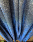 Slate Blue Foam Lurex Glitter Fabric by Yard, Fade Blue Sparkling Lurex for Shimmery Dress, Gown, Drapes Luxury Fabric, Premium Quality - from Gala Textile