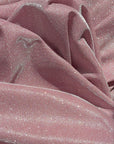 Sparkling Blush Pink Lurex Glitter Fabric by the Yard Metallic Dusty Rose Shimmer Material Perfect forDIY Crafts Sewing & Glamorous Projects - from Gala Textile