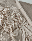 Taupe Chiffon Fabric By Yard, Sheer Fabric Light Weight Chiffon, Cream Bridal Neutral Material for Drapes, Dress Arch Draping Fabric - from Gala Textile