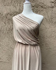 Taupe Venezia Spandex Fabric by Yard, Nude 4 Way Stretch Material for Dress making, Gowns Dance Wear, Swimsuit Fabric Arch Event Decoration - from Gala Textile