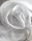 White Crystal Organza Fabric Sold by Yard, Lightweight Sheer Shiny for Bridal Apparel, Gowns Premium Quality White Organza Bows Fabric DYI - from Gala Textile