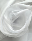 White Crystal Organza Fabric Sold by Yard, Lightweight Sheer Shiny for Bridal Apparel, Gowns Premium Quality White Organza Bows Fabric DYI - from Gala Textile
