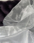 White Crystal Organza Fabric Sold by Yard, Lightweight Sheer Shiny for Bridal Apparel, Gowns Premium Quality White Organza Bows Fabric DYI - from Gala Textile
