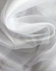 White Crystal Organza Fabric Sold by Yard, Lightweight Sheer Shiny for Bridal Apparel, Gowns Premium Quality White Organza Bows Fabric DYI - from Gala Textile