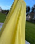 Yellow Chiffon Fabric By The Yard , Yellow Bridal Fabric, Bridal Chiffon, Sheer Fabric Light Weight Yellow Chiffon Fabric for Dress Veil - from Gala Textile