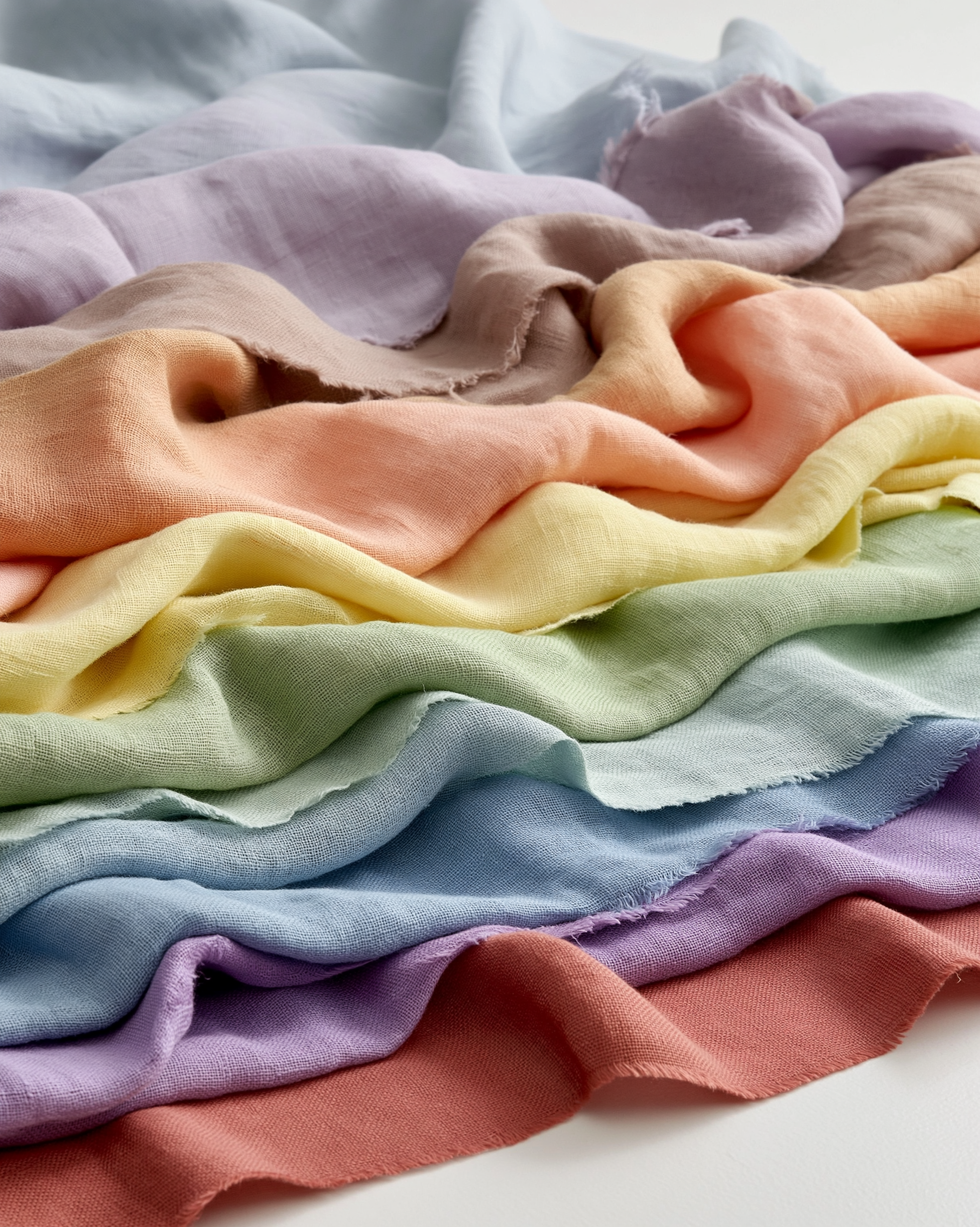 Washed Linen Rayon Blend