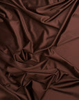 Brown Shiny Milliskin Nylon Spandex Fabric | 4-Way Stretch | By the Yard