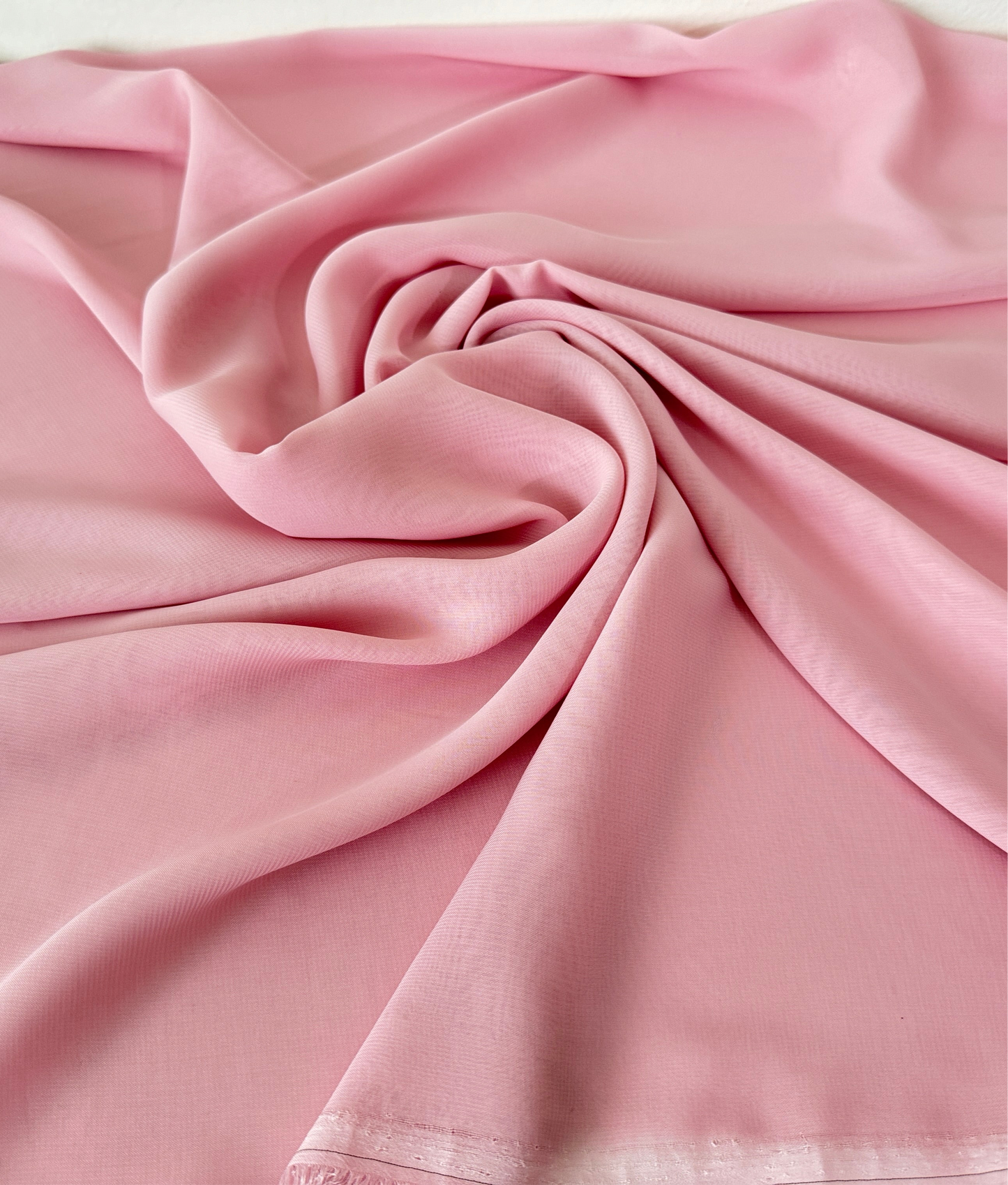 Soft Pink Chiffon Fabric by the Yard