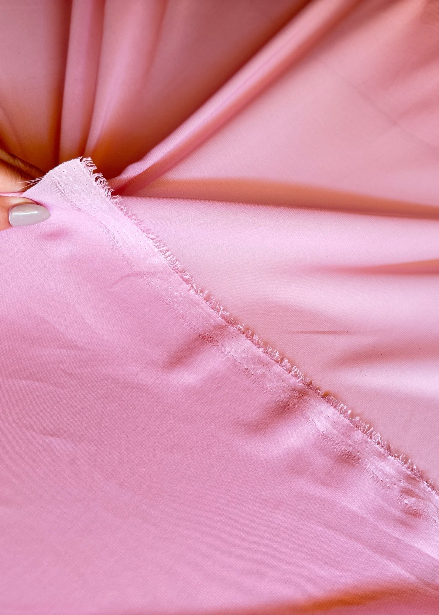 Soft Pink Chiffon Fabric by the Yard