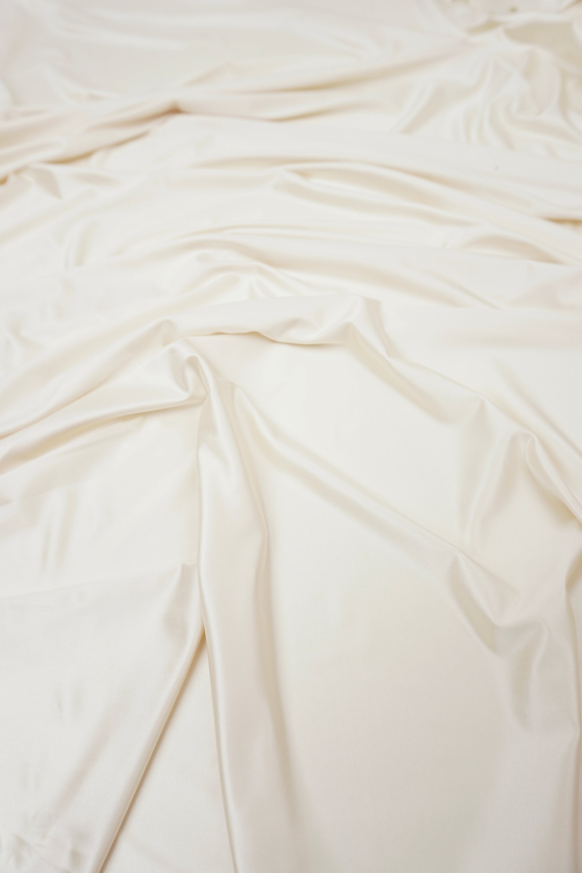 Ivory Shiny Milliskin Nylon Spandex Fabric | 4-Way Stretch | By the Yard