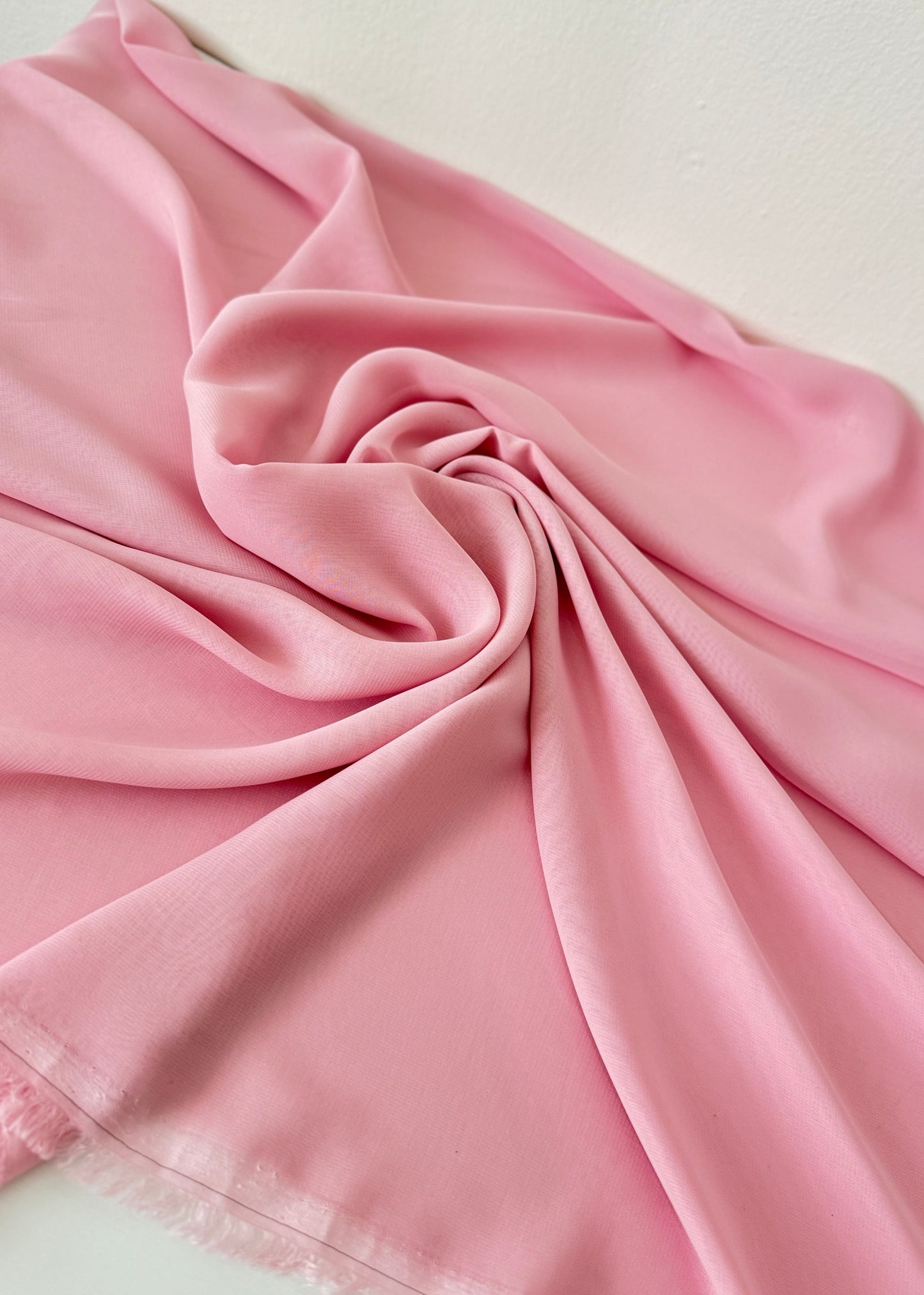 Soft Pink Chiffon Fabric by the Yard