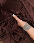 Brown Shiny Milliskin Nylon Spandex Fabric | 4-Way Stretch | By the Yard
