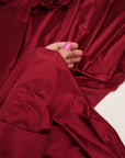 Burgundy Nylon Spandex Fabric by the Yard - Shiny 4-Way Stretch 80/20