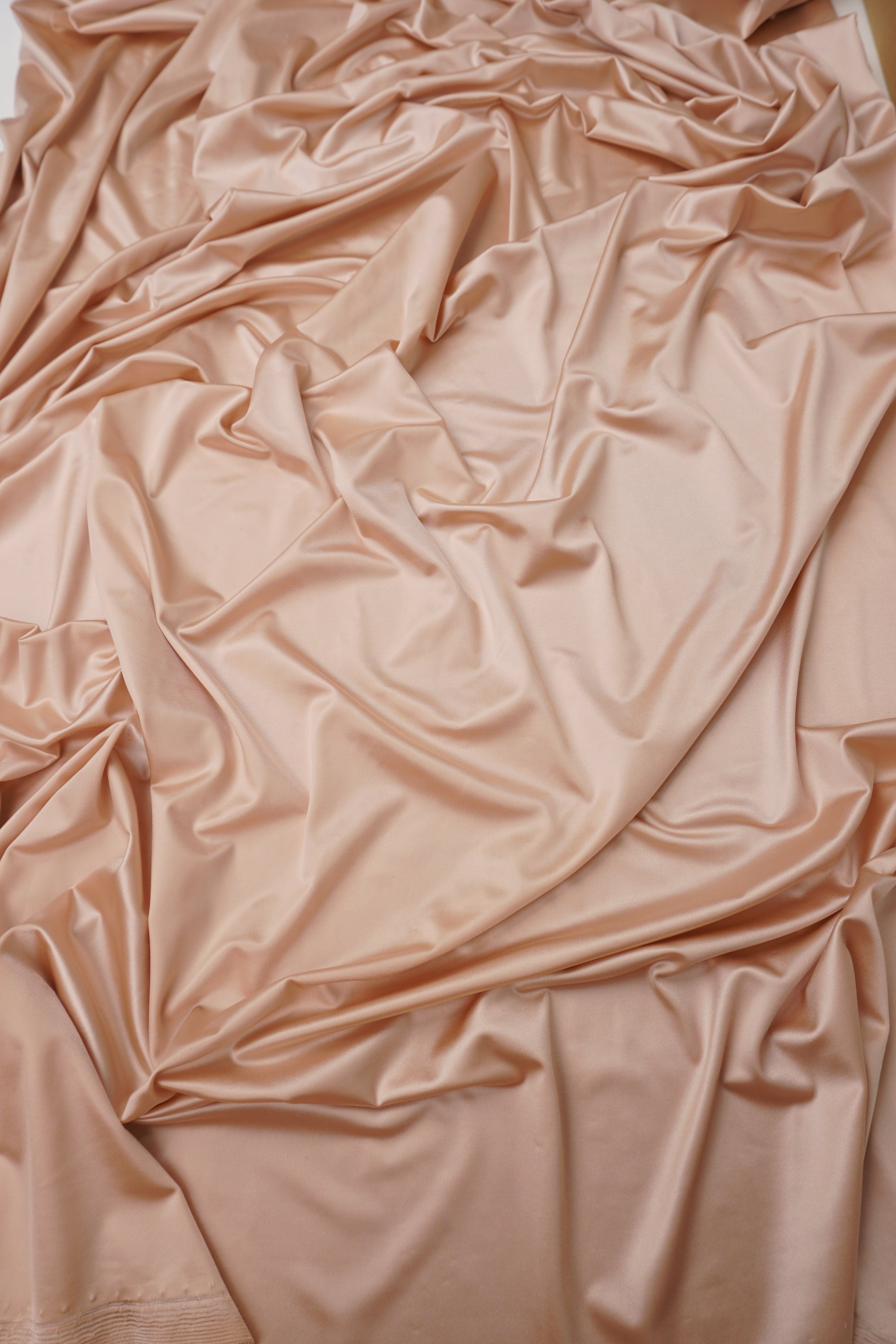 Taupe Shiny Milliskin Nylon Spandex Fabric | 4-Way Stretch | By the Yard