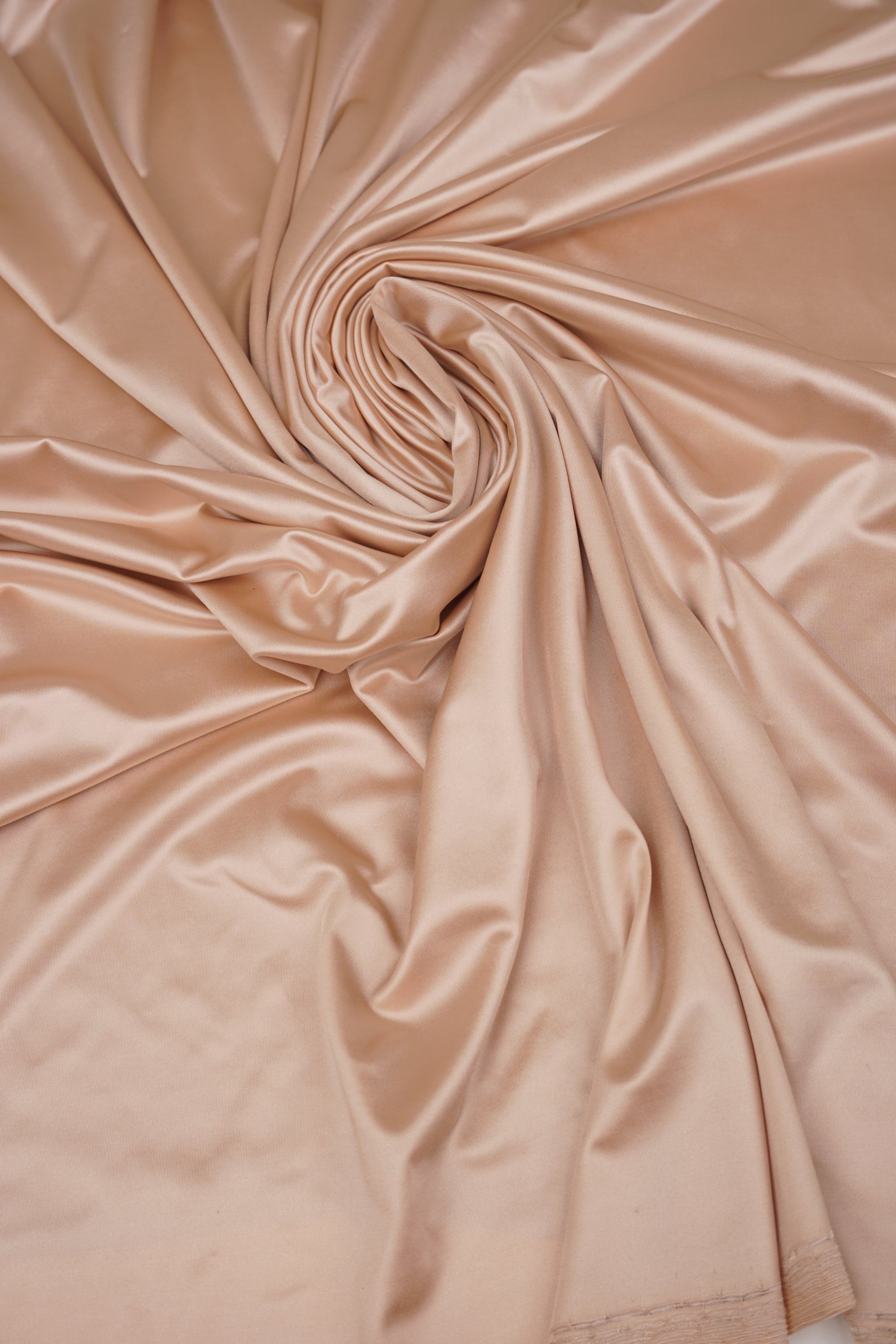 Taupe Shiny Milliskin Nylon Spandex Fabric | 4-Way Stretch | By the Yard