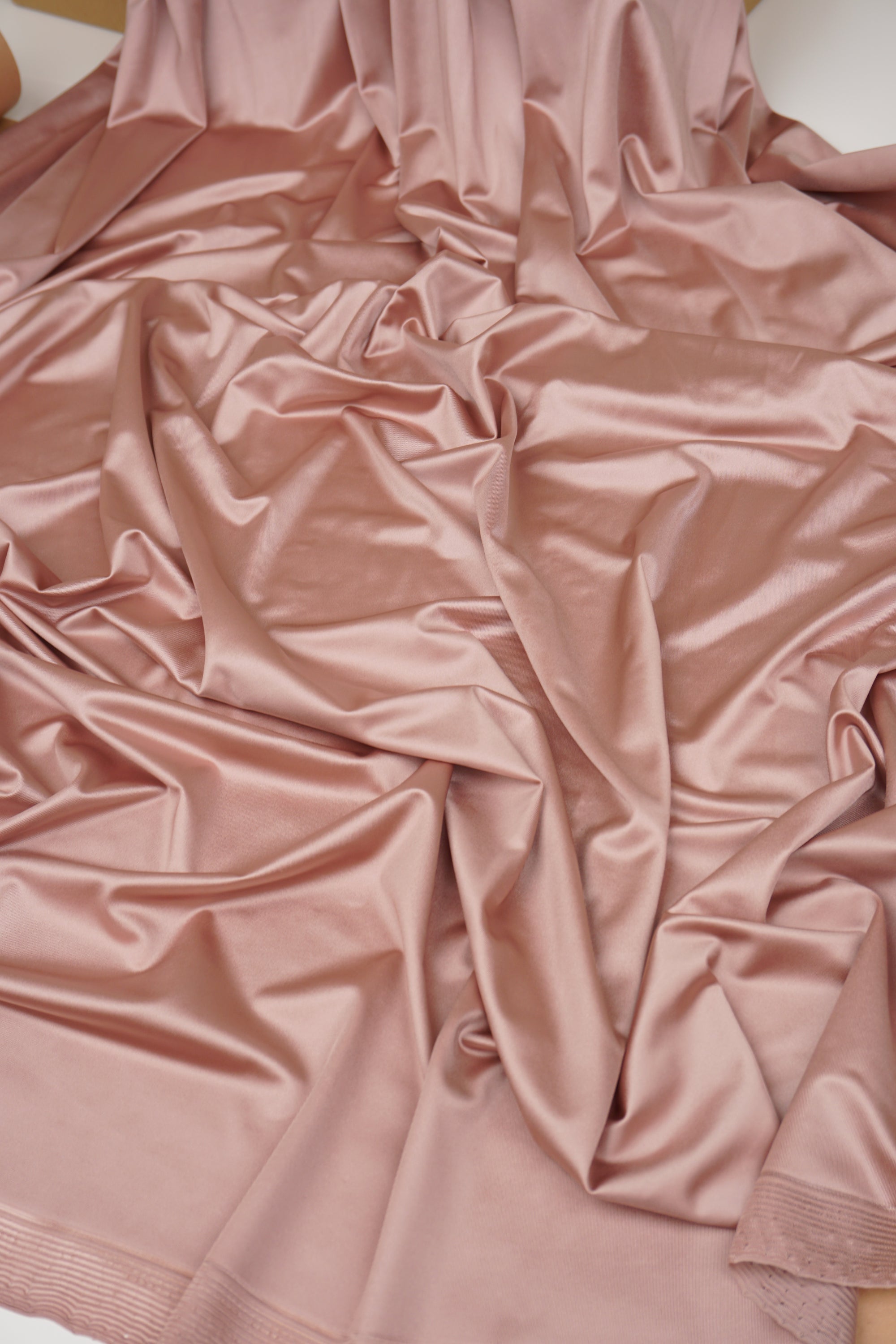 Mocha Shiny Milliskin Nylon Spandex Fabric | 4-Way Stretch | By the Yard