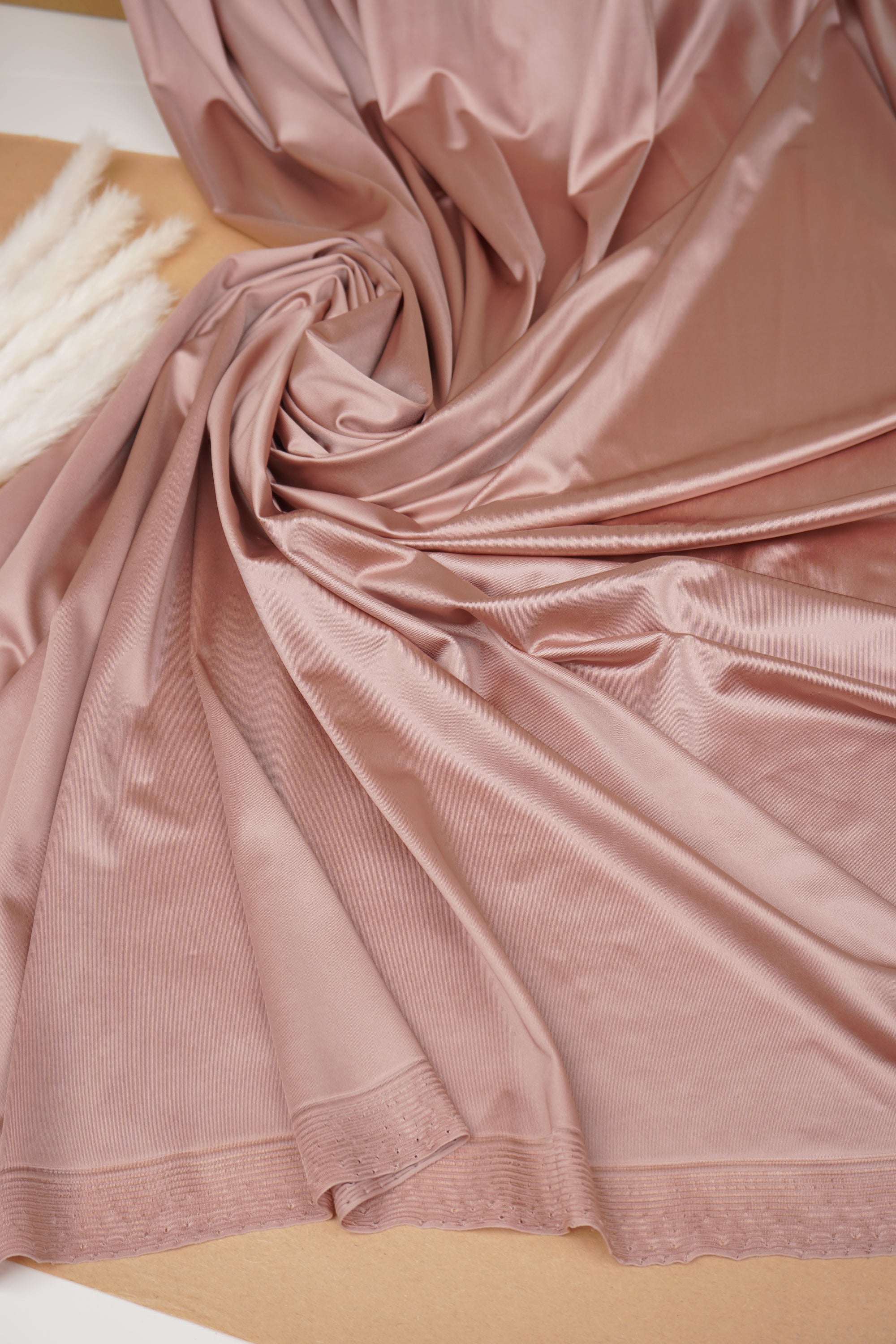 Mocha Shiny Milliskin Nylon Spandex Fabric | 4-Way Stretch | By the Yard