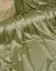 Sage Shiny Milliskin Nylon Spandex Fabric | 4-Way Stretch | By the Yard
