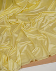 Butter Yellow Shiny Milliskin Nylon Spandex Fabric 4-Way Stretch