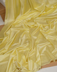 Butter Yellow Shiny Milliskin Nylon Spandex Fabric 4-Way Stretch