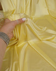 Butter Yellow Shiny Milliskin Nylon Spandex Fabric 4-Way Stretch