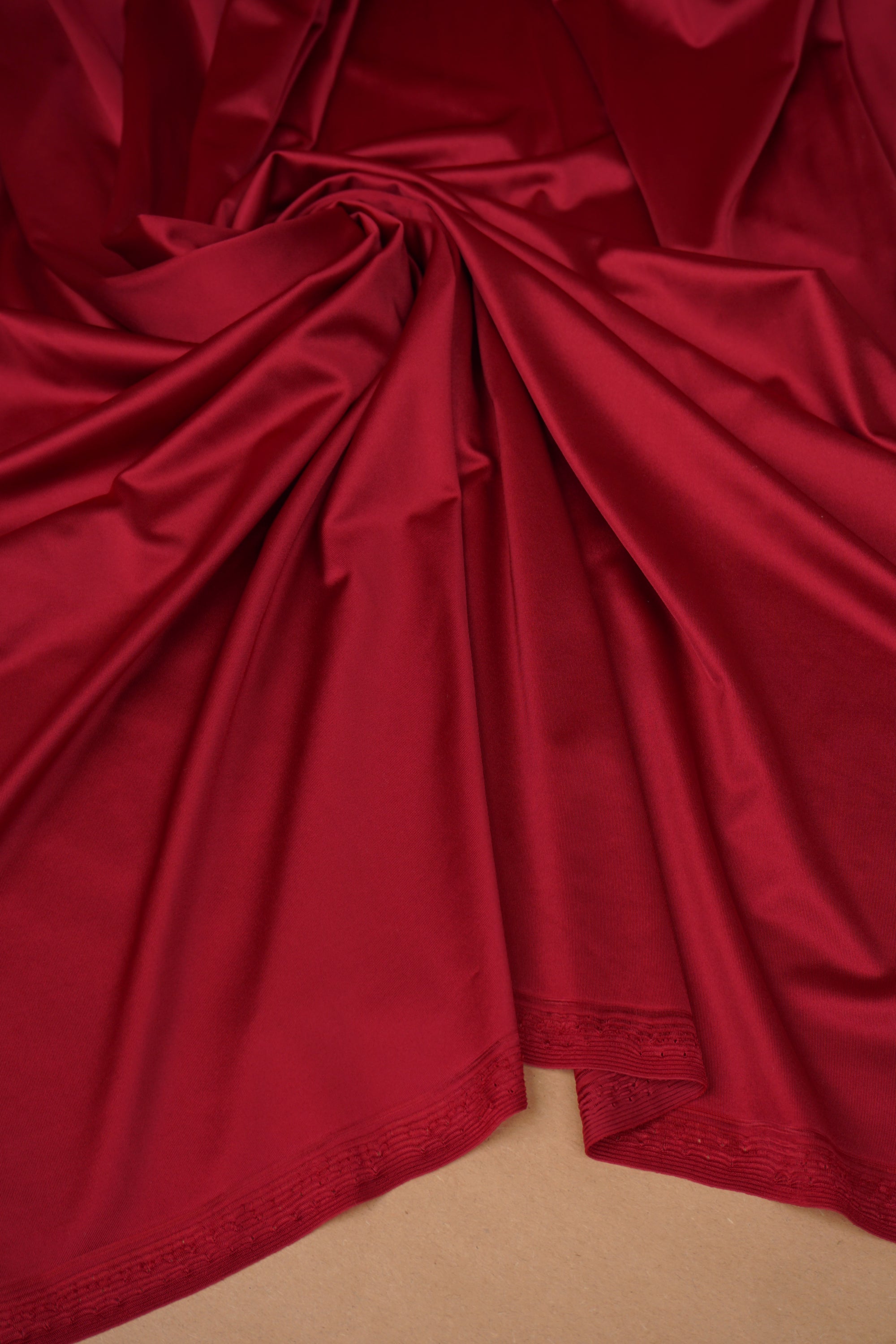 Red Shiny Milliskin Nylon Spandex Fabric | 4-Way Stretch | By the Yard