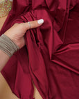 Burgundy Nylon Spandex Fabric by the Yard - Shiny 4-Way Stretch 80/20
