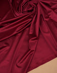 Burgundy Nylon Spandex Fabric by the Yard - Shiny 4-Way Stretch 80/20