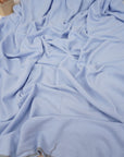 Baby Blue Washed Linen Rayon Fabric
