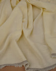 Butter Yellow Washed Linen Rayon Fabric