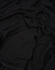 Black Washed Linen Rayon Fabric