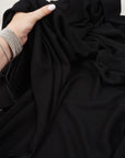 Black Washed Linen Rayon Fabric