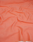 Coral Washed Linen Rayon Fabric
