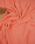 Coral Washed Linen Rayon Fabric