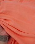 Coral Washed Linen Rayon Fabric