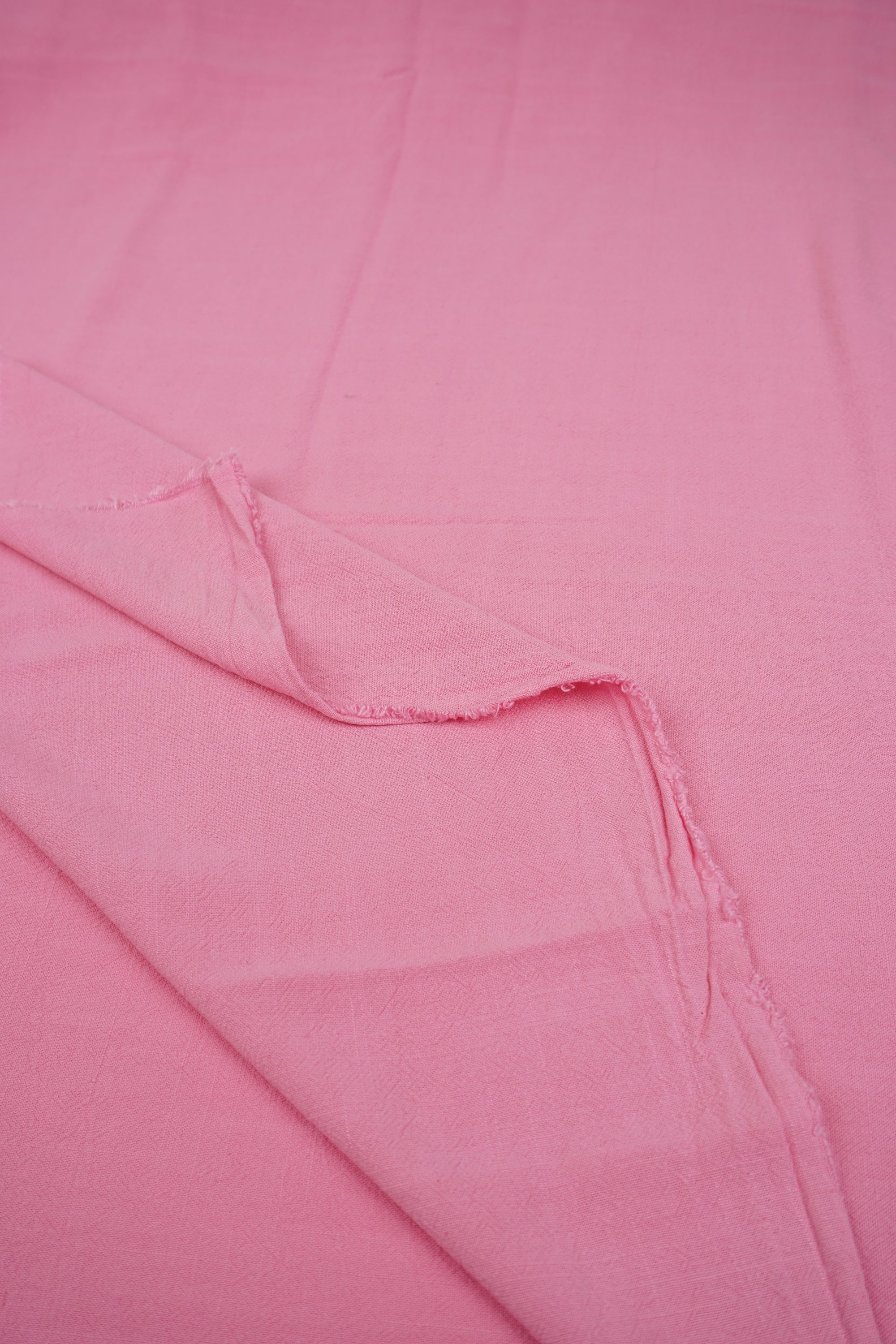 Rosebloom Pink Washed Linen Rayon Fabric