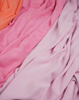 Coral Washed Linen Rayon Fabric